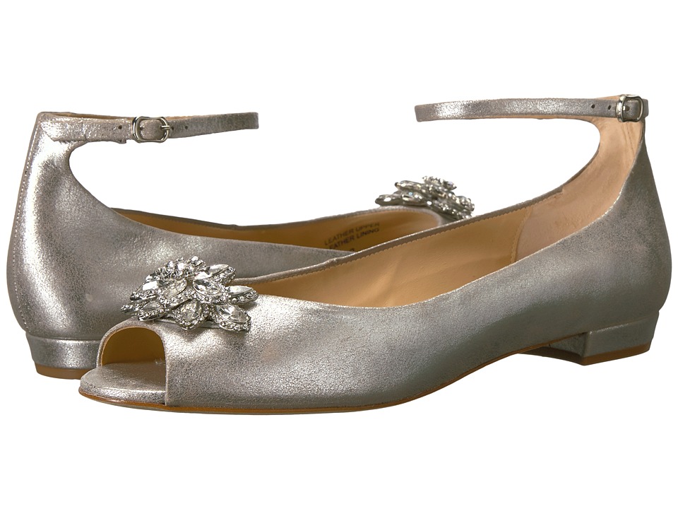 Badgley Mischka Kaidence (Silver Metallic Suede) Women
