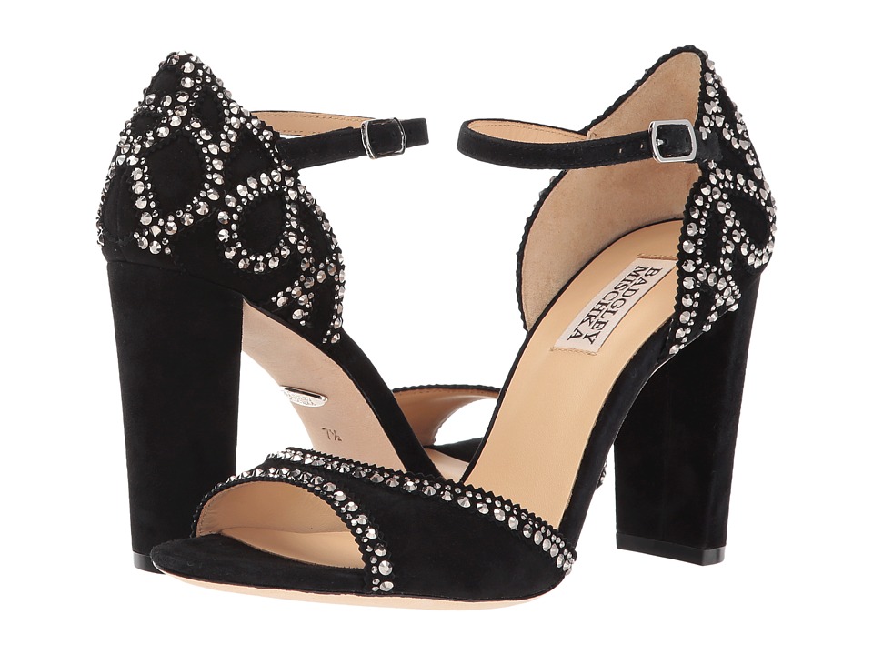 Badgley Mischka Kelly II (Black Kid Suede) Women
