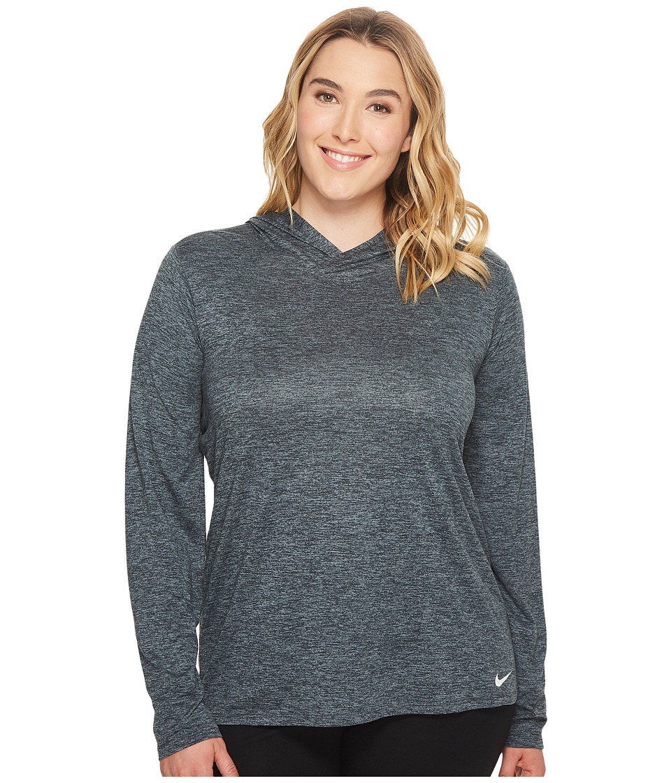 Nike Dry Training Top (Size 1X-3X) (Black/Cool Grey/White) Women
