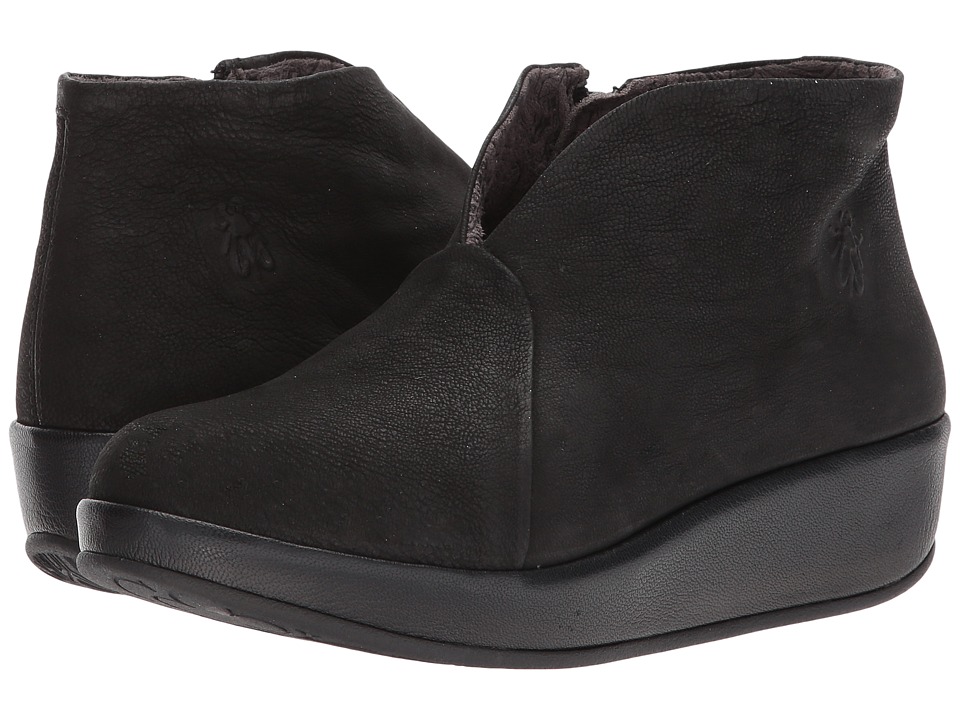 FLY LONDON Brio784Fly (Black Cupido/Mousse) Women