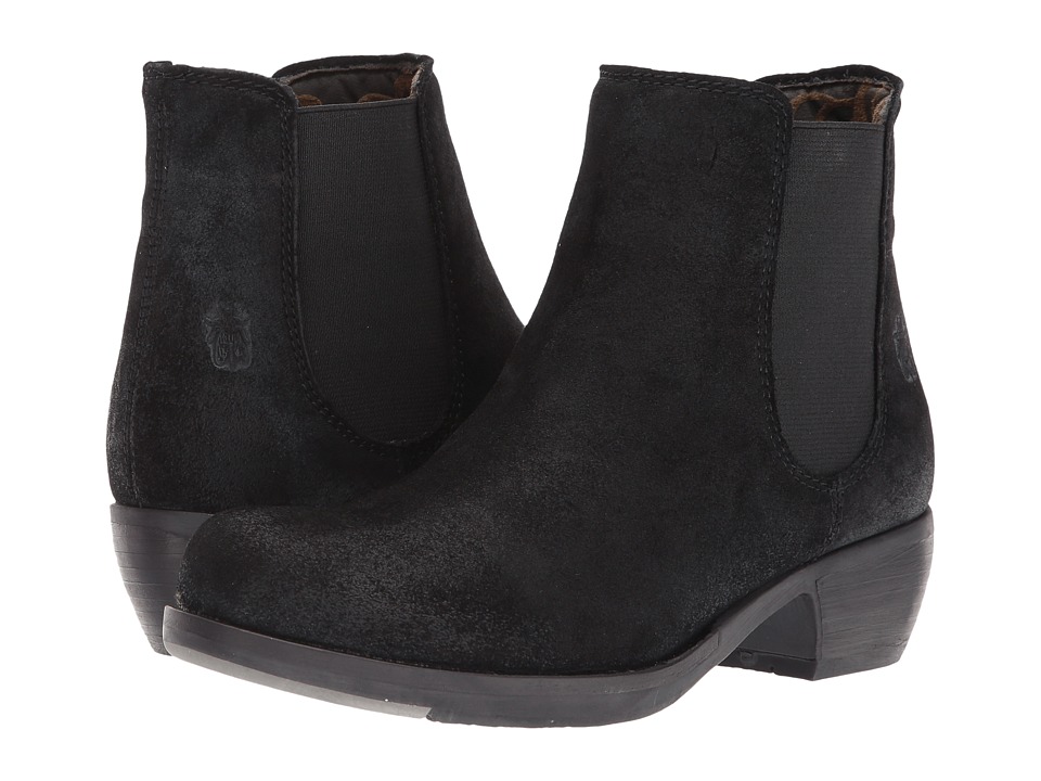 FLY LONDON Make (Black Oil Suede) Women