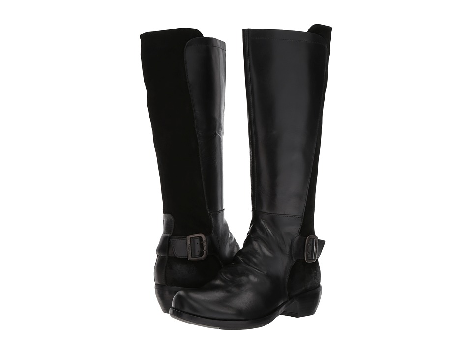 FLY LONDON Miss141Fly (Black Rug/Oil Suede) Women