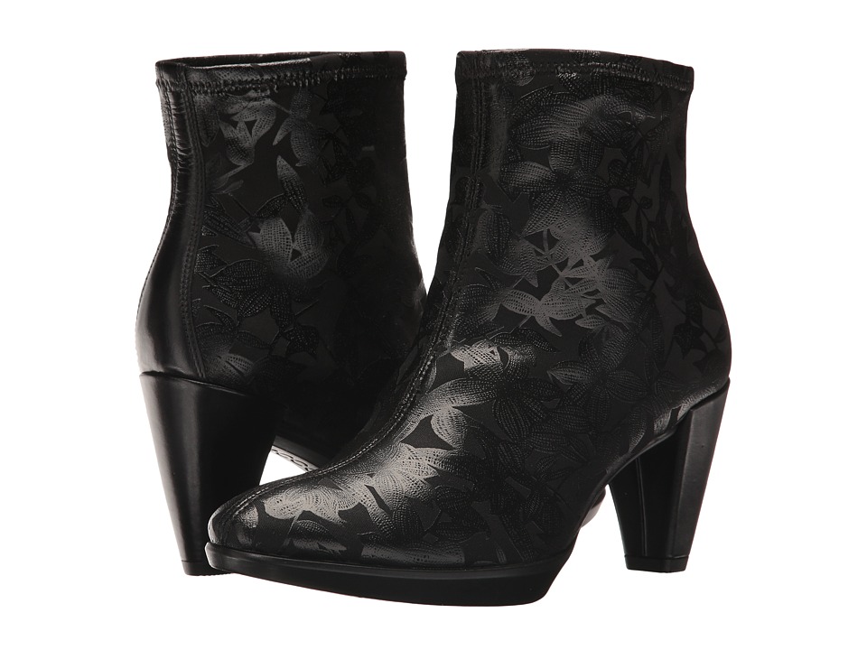 ECCO Shape 55 Plateau Ankle (Black/Black/Black) Women