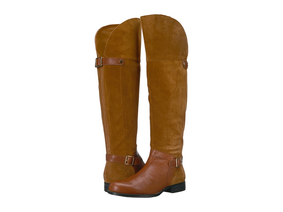Naturalizer January (Camel/Brown Suede/Leather) Women