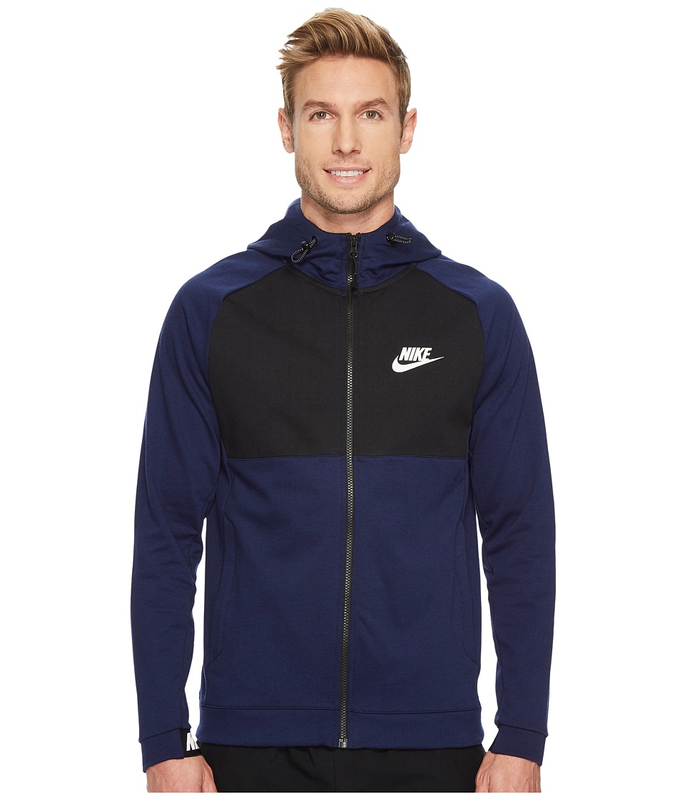 Nike Sportswear Advance 15 Full Zip Hoodie (Binary Blue/Black/Black/White) Men