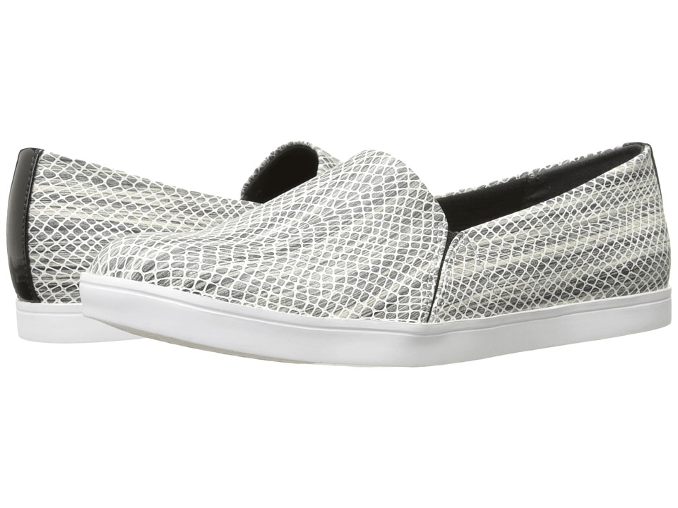 black and white snake print shoes