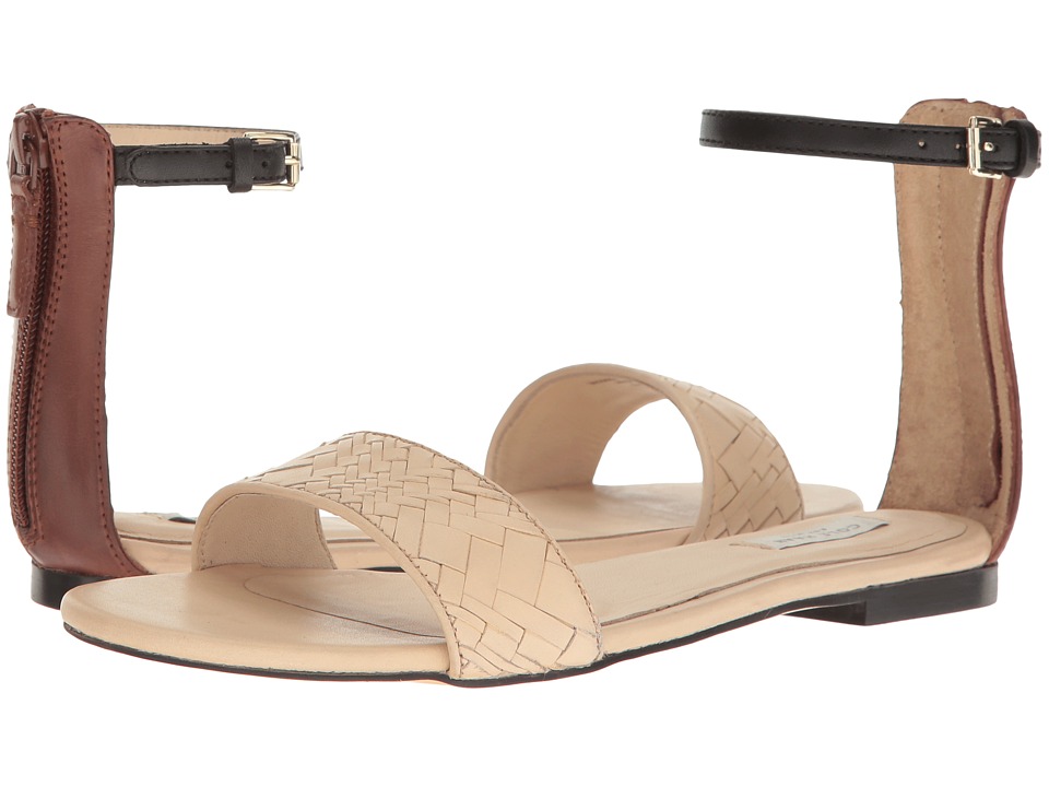 Cole Haan Genevieve Weave Sandal (Nude Genevieve Weave/Harvest Brown Leather) Women