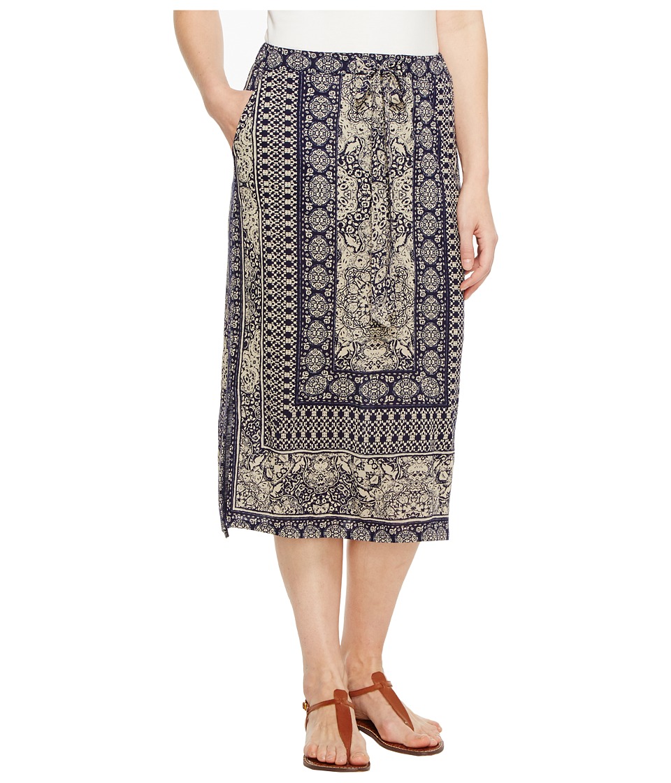 Lucky Brand Window Tile Skirt (Blue Multi) Women