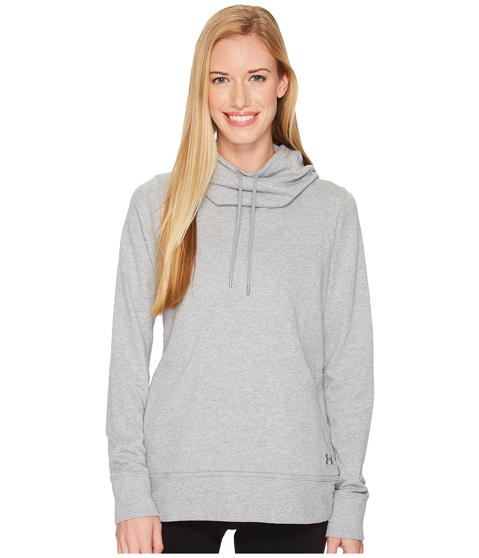 Under Armour French Terry Open Back (True Gray Heather/Rhino Gray) Women