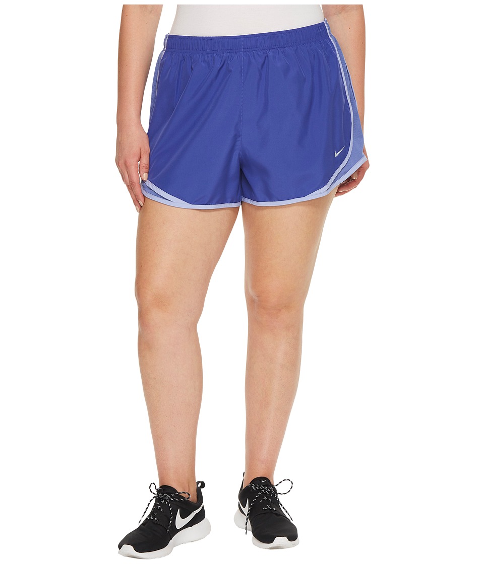 Nike Dry Tempo 3 Running Short (Size 1X-3X) (Purple Comet/Purple Basalt/Wolf Grey) Women
