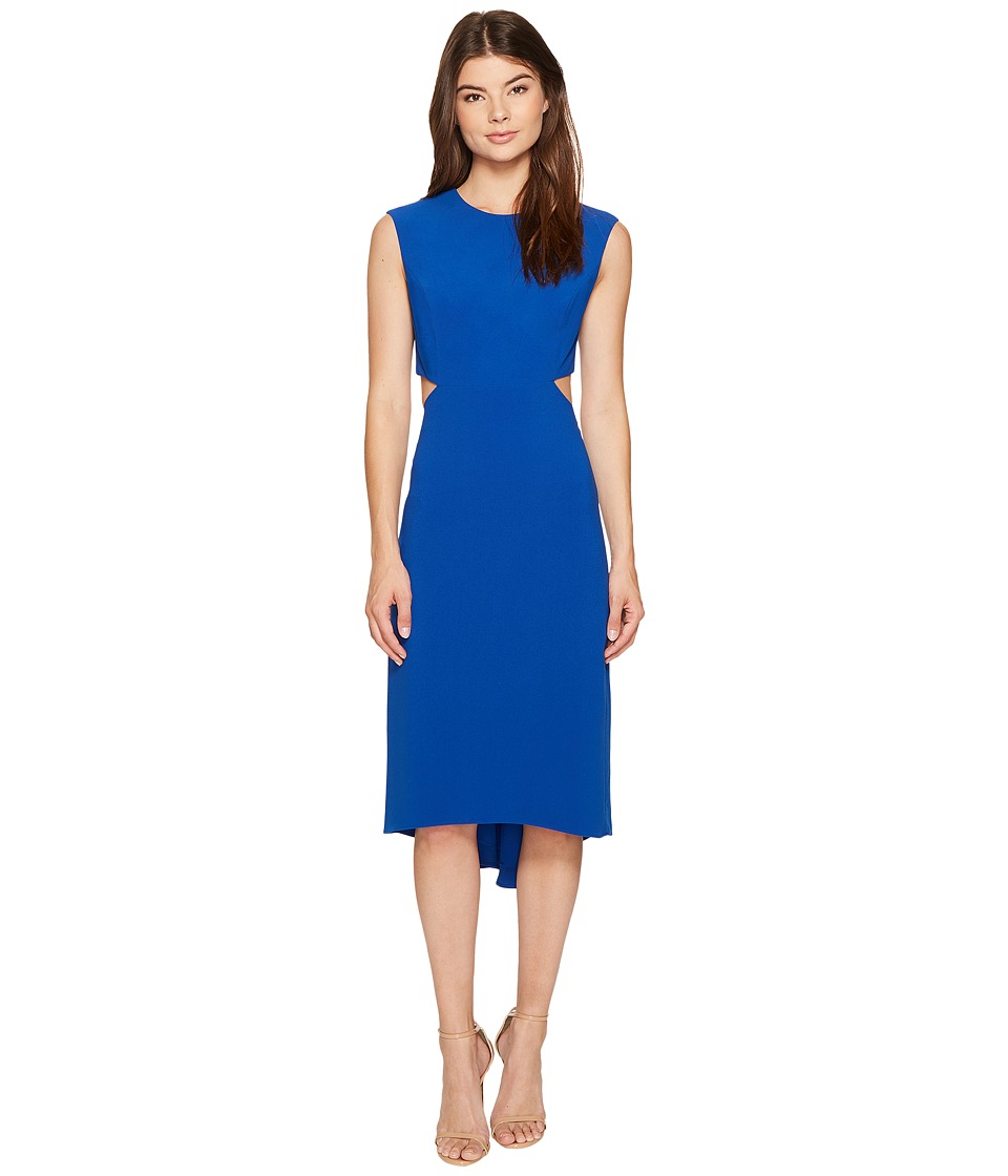 Halston Heritage Cap Sleeve Round Neck Dress Halston Heritage Cap Sleeve Round Neck Dress