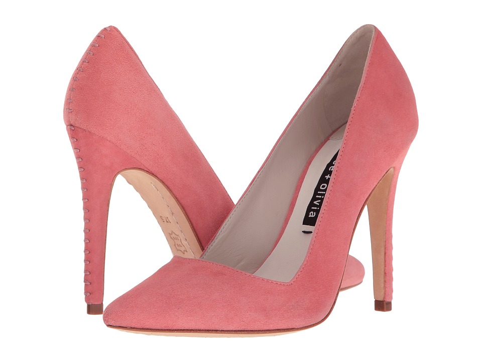 Alice + Olivia Dina (Pink Icing Fine Suede) Women