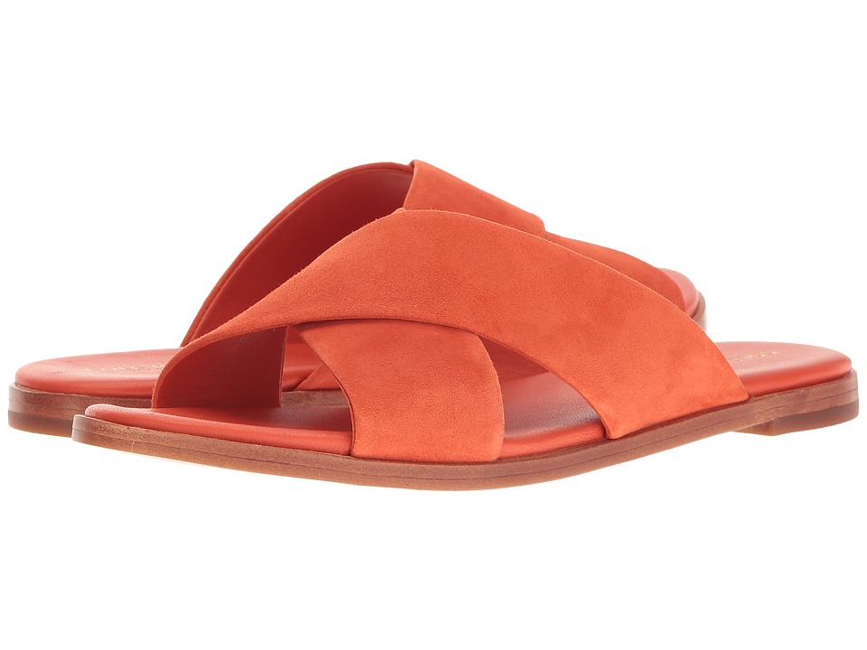 Cole Haan Anica Crisscross Sandal (Spicy Orange Suede) Women