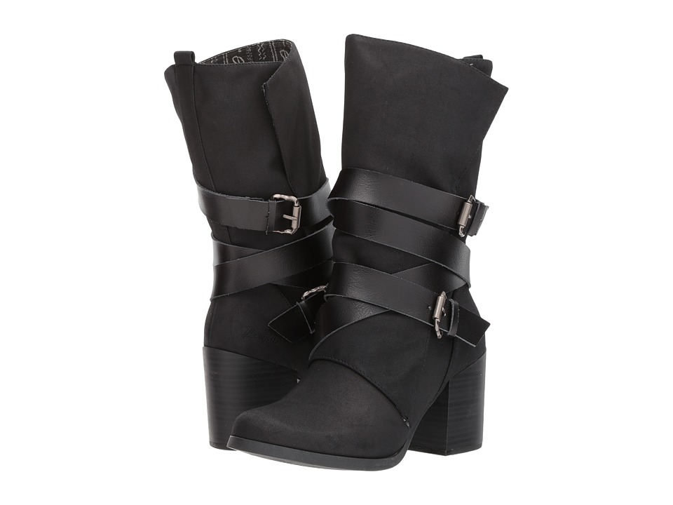 Blowfish Dahl (Black Sport Suede/Dyecut) Women