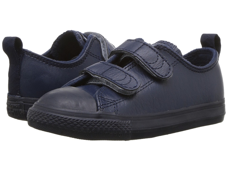 Converse Kids Chuck Taylor All Star 2V Leather + Thermal Ox (Infant/Toddler) (Midnight Navy/Blue Slate/Inked) Boys Shoes