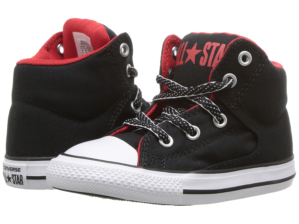 Converse Kids Chuck Taylor All Star High Street Hi (Infant/Toddler) (Black/Casino/White) Boys Shoes