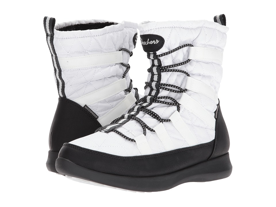 SKECHERS Boulder East Stone (White/Black) Women