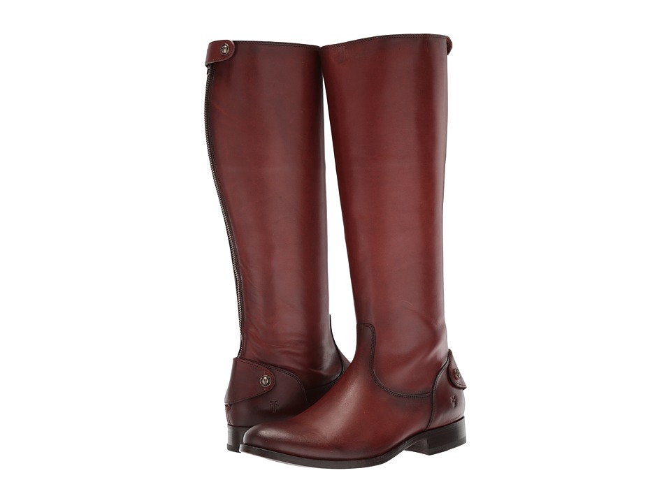 Frye Melissa Button Back Zip (Cognac) Women
