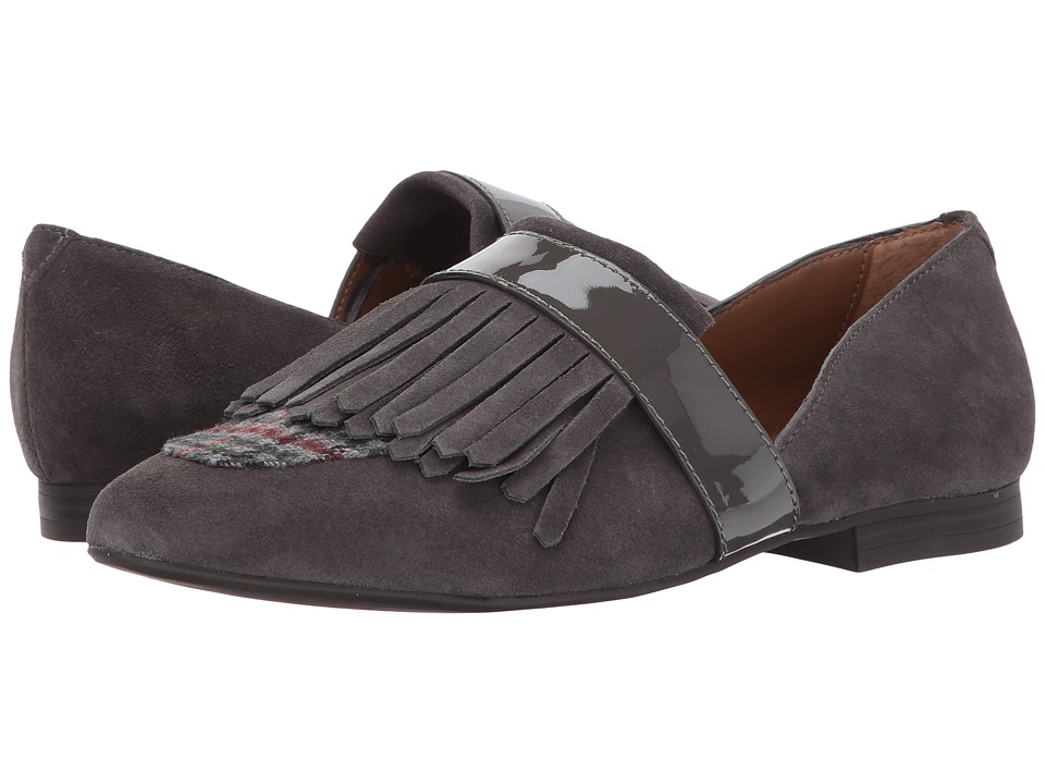G.H. Bass & Co. Harlow (Charcoal/Charcoal Suede/Fabric/Patent) Women