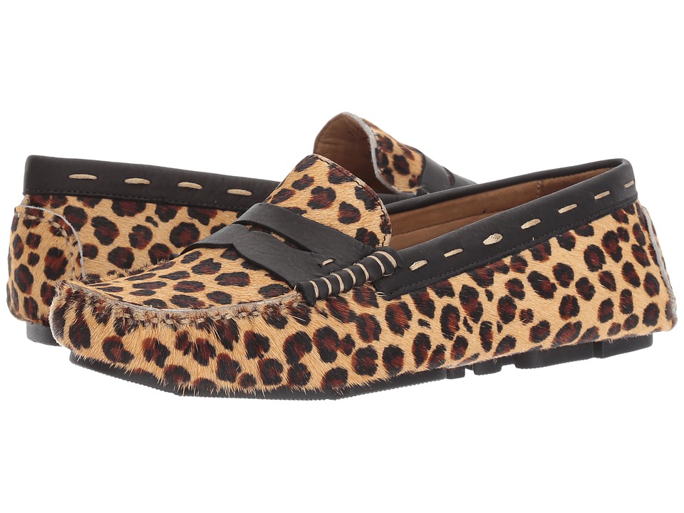 G.H. Bass & Co. Patricia (Leopard/Black Calf Hair/Leather) Women