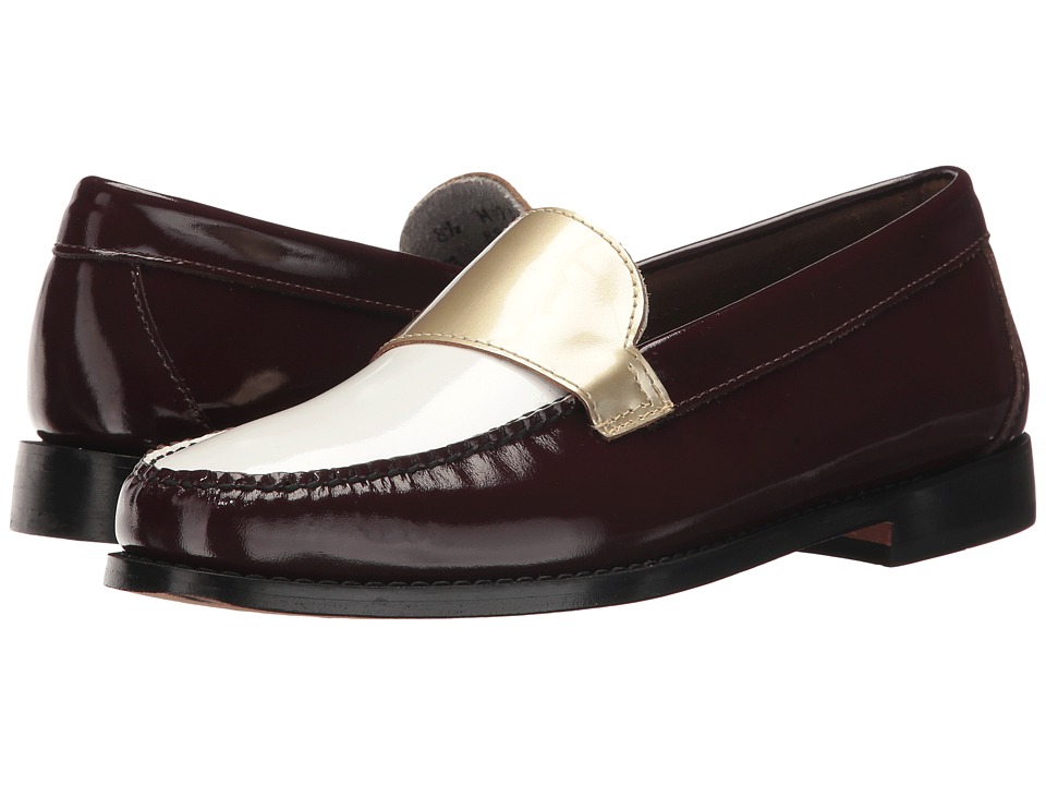 G.H. Bass & Co. Wylie (Wine/White/Gold Patent) Women