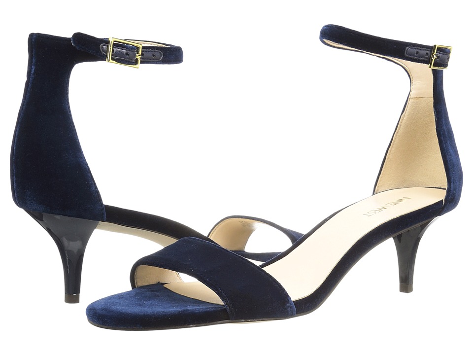 Nine West Leisa Heel Sandal (Navy Fabric) Women