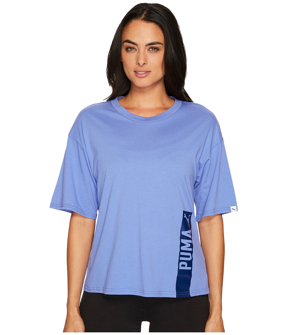 PUMA Fusion Trend Tee (Baja Blue) Women