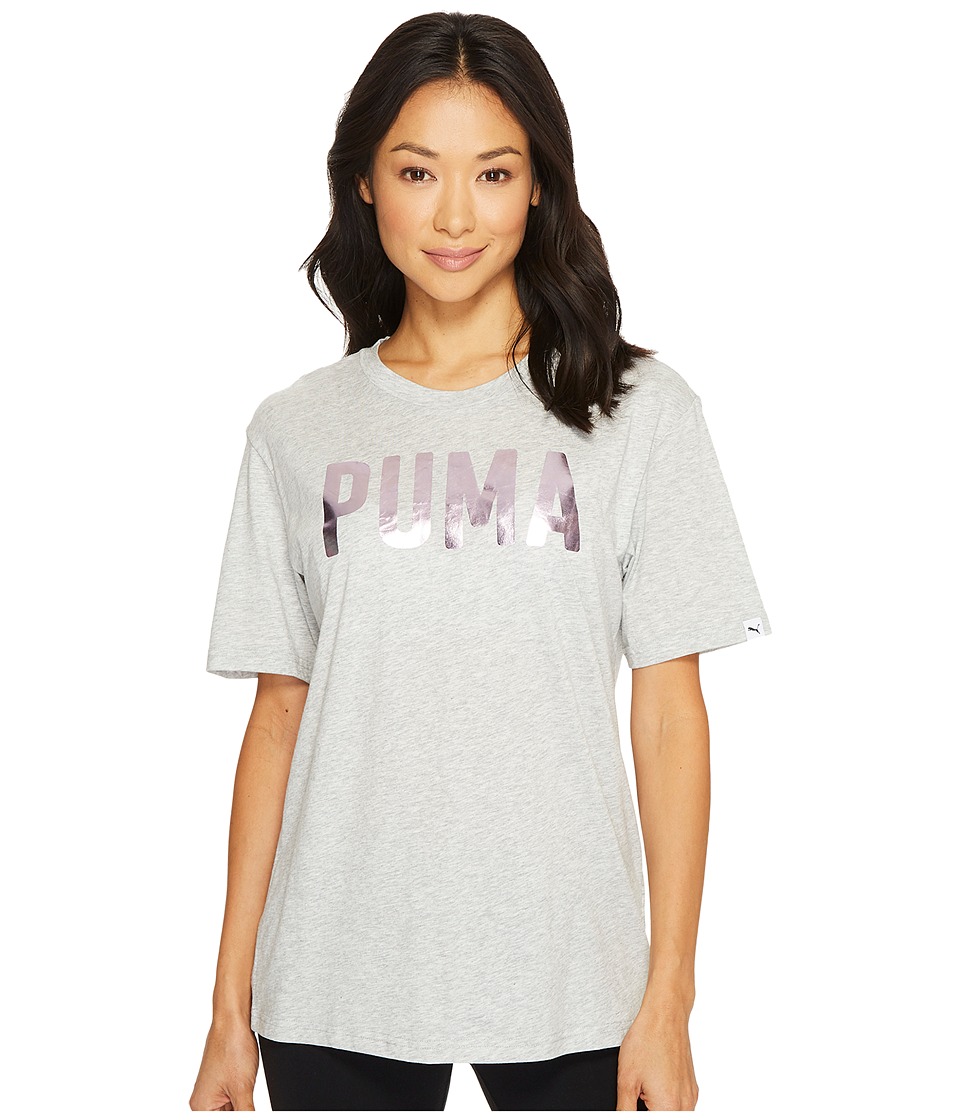 PUMA Fusion BF Tee (Light Grey Heather Foil) Women