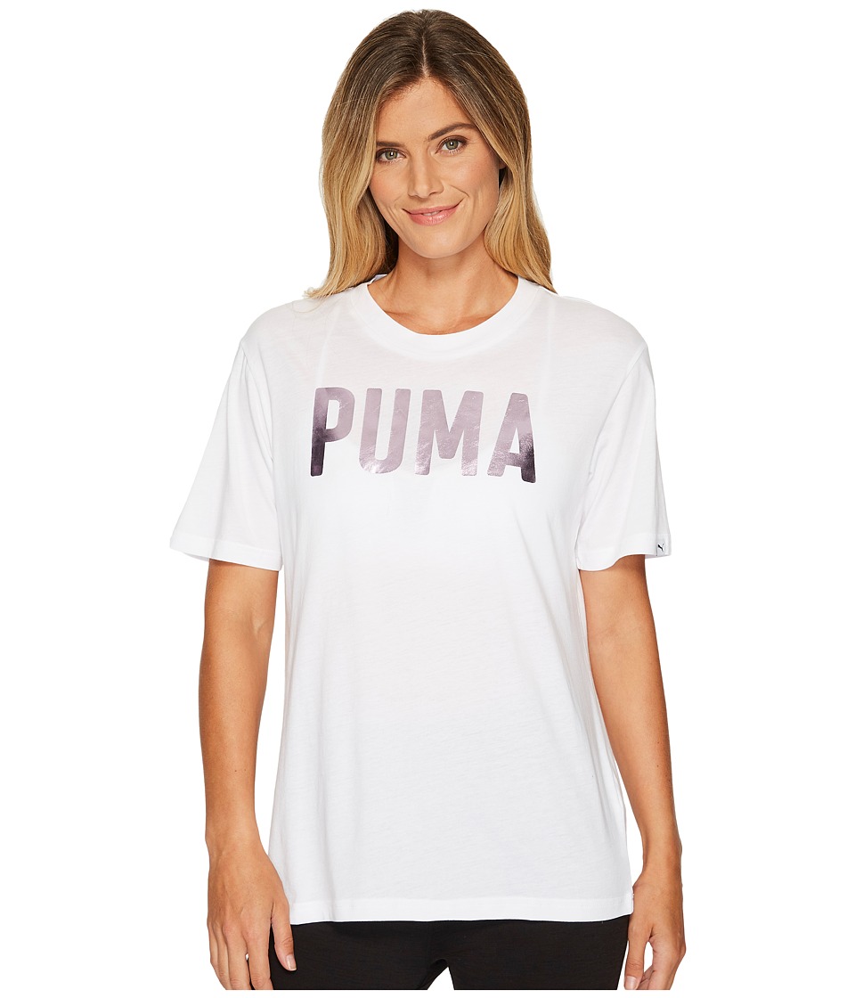 PUMA Fusion BF Tee (PUMA White Foil) Women