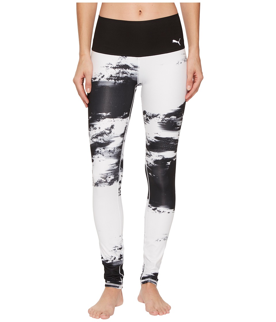 PUMA Everyday Train Element Tights (PUMA Black/White Element Print) Women