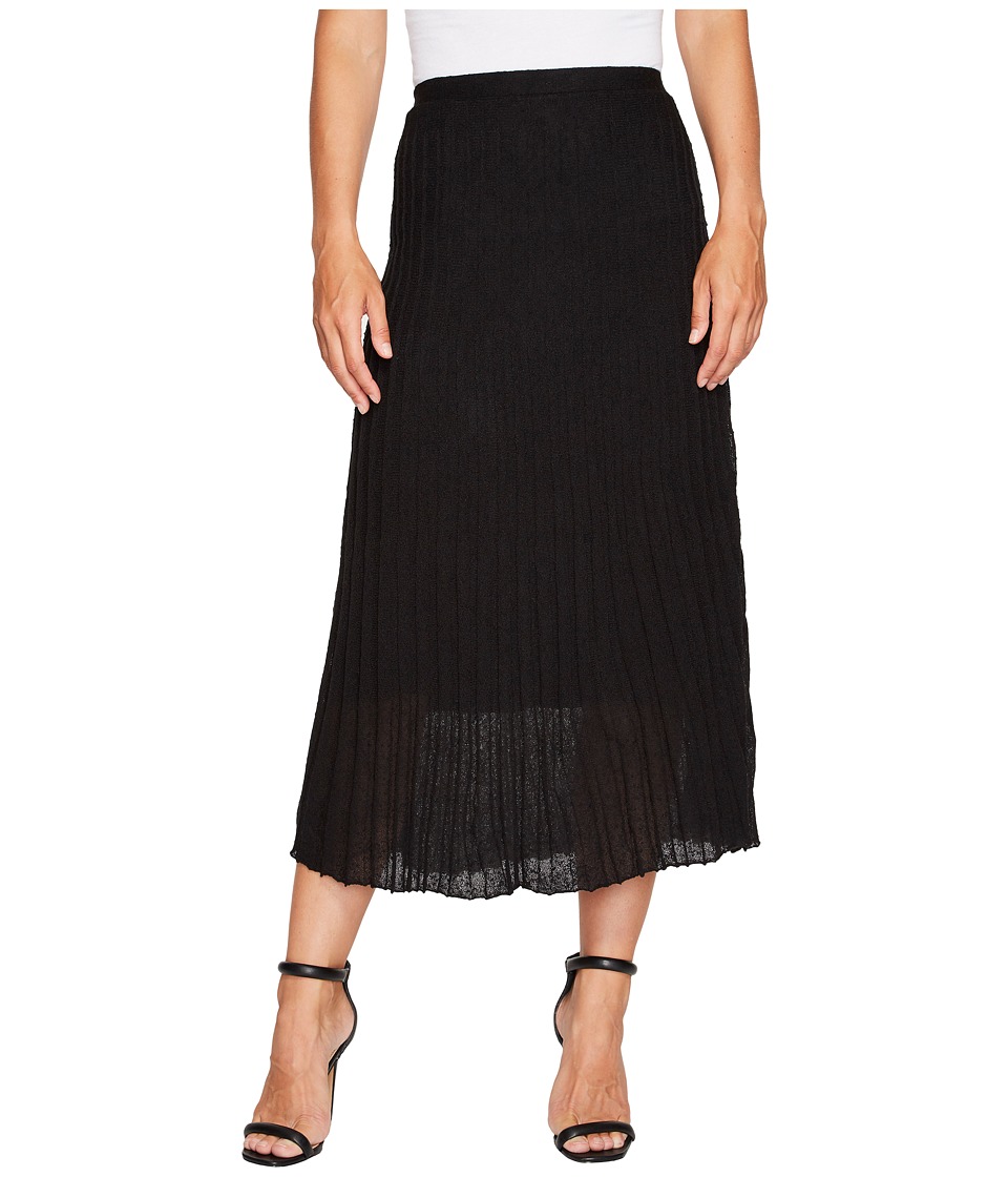 NIC+ZOE Fluid Knit Skirt (Black Onyx) Women