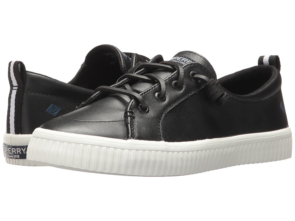 Sperry Crest Vibe Creeper Leather (Black Leather) Women