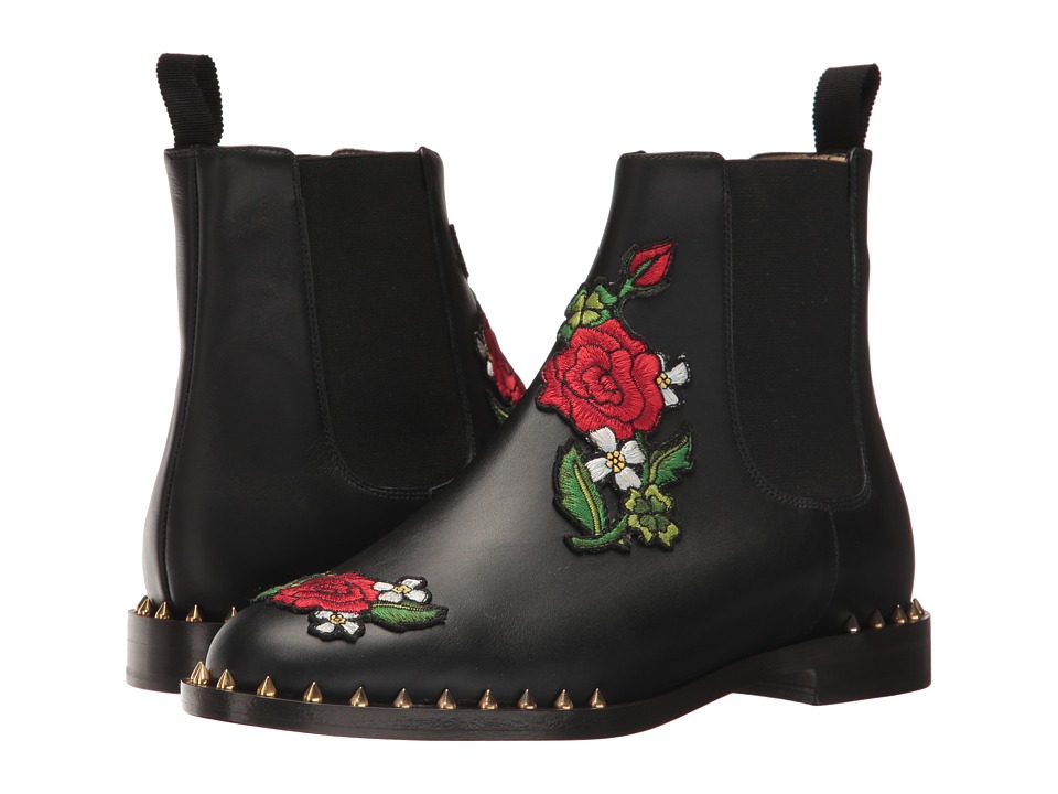 Charlotte Olympia Chelsea (Black Calfskin) Women