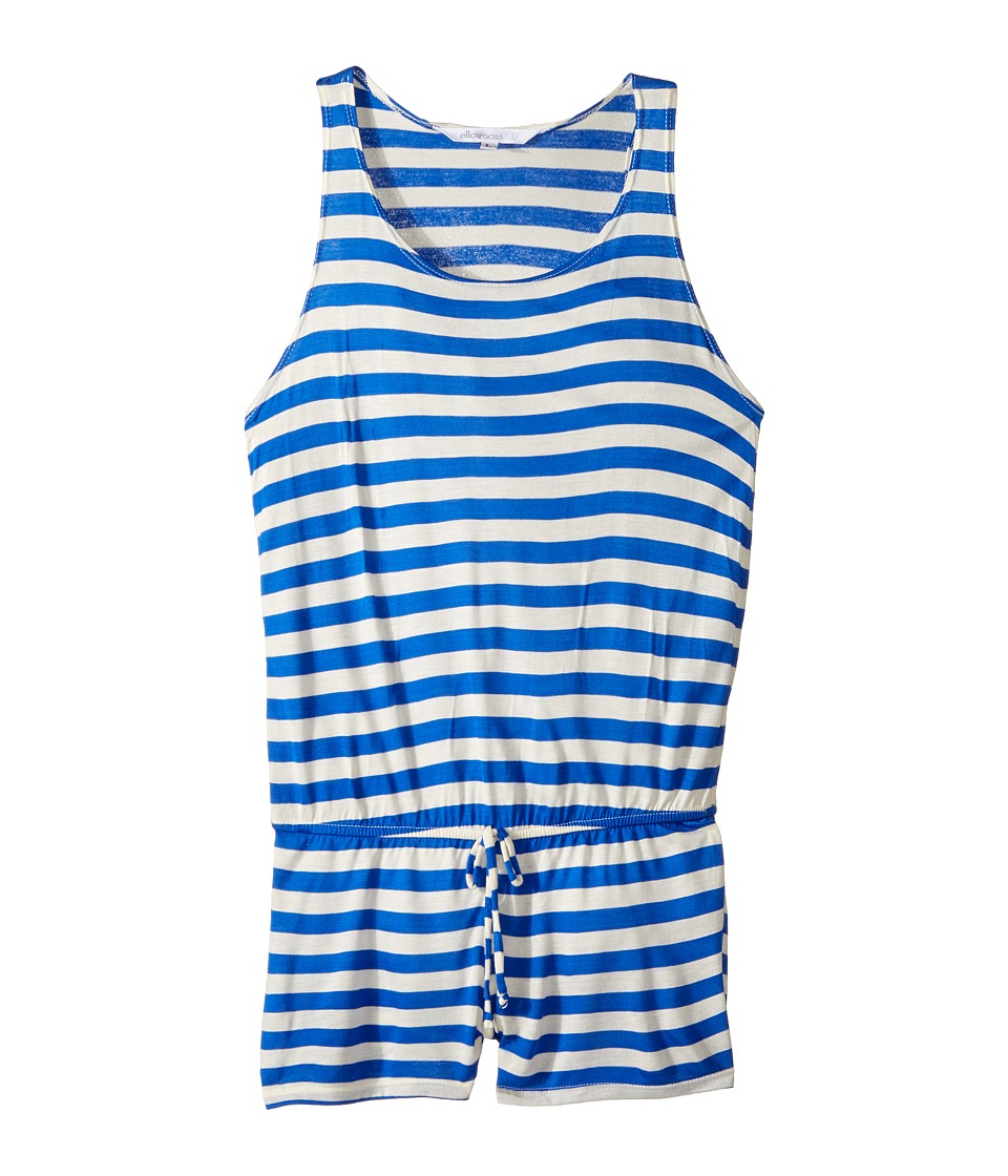 Ella Moss Girl Printed Romper Cover-Up (Big Kids) (Blue) Girl