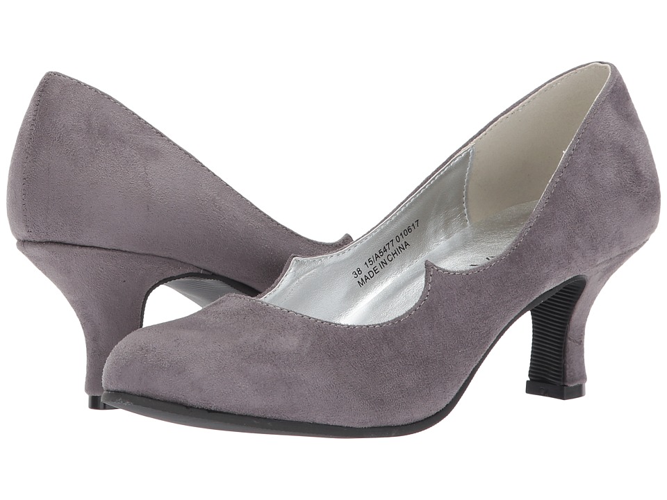 Amiana 15-A5477 (Little Kid/Big Kid/Adult) (Grey Suede Fabric) Girl