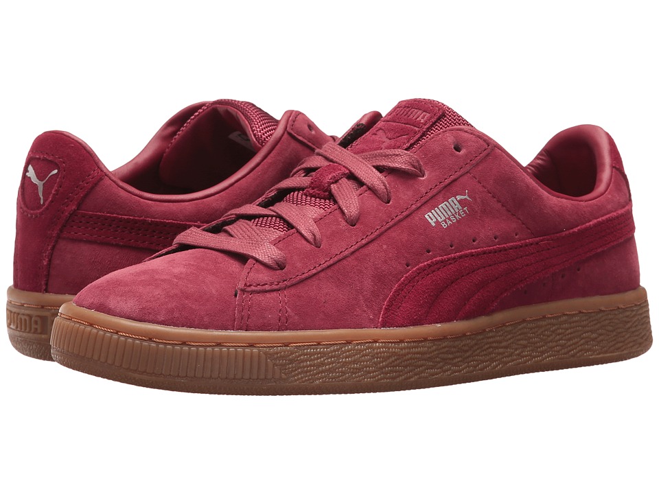 Puma Kids Basket Classic Weatherproof (Big Kid) (Tibetan Red/Tibetan Red) Girls Shoes
