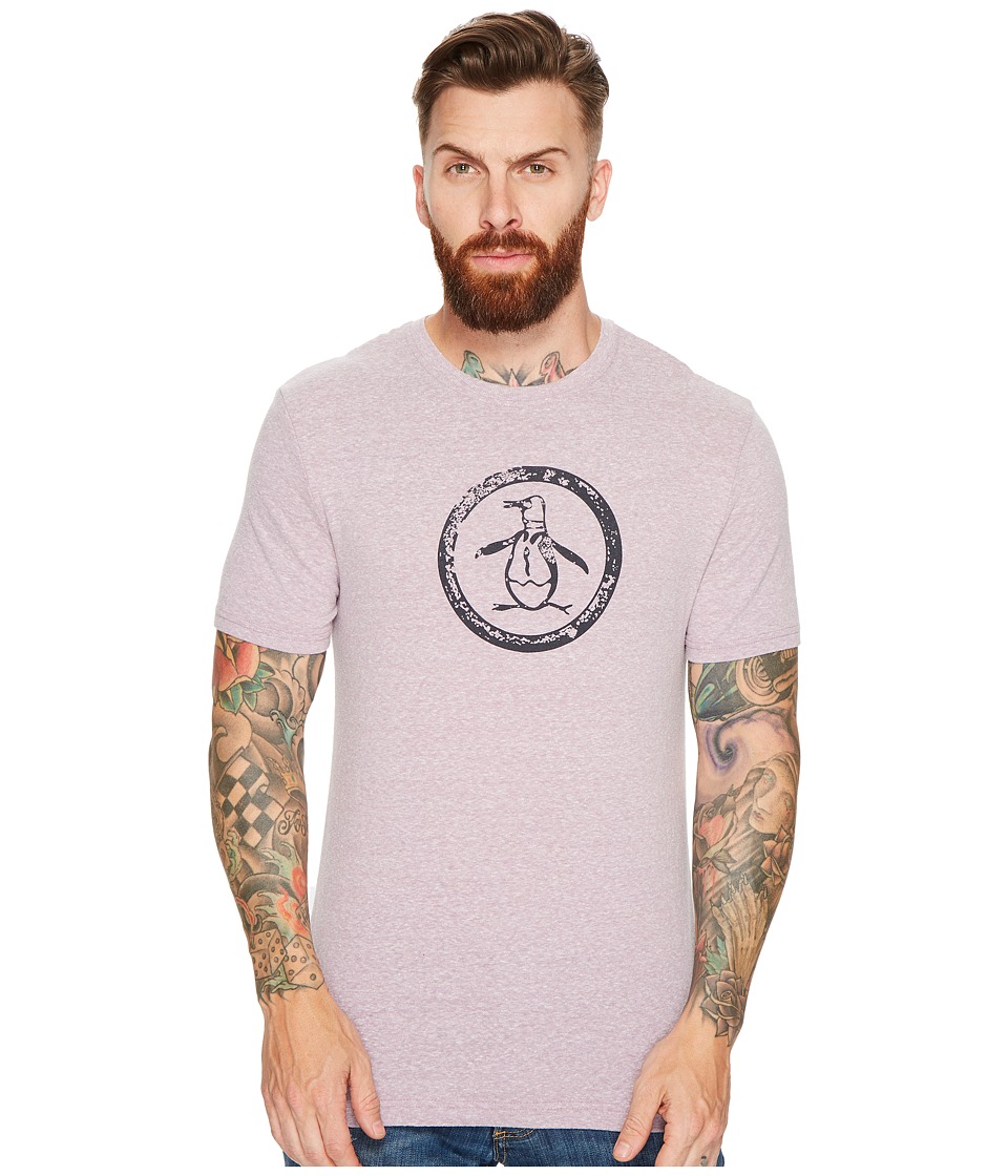 Original Penguin Tri-Blend Circle Logo Tee (Very Grape) Men