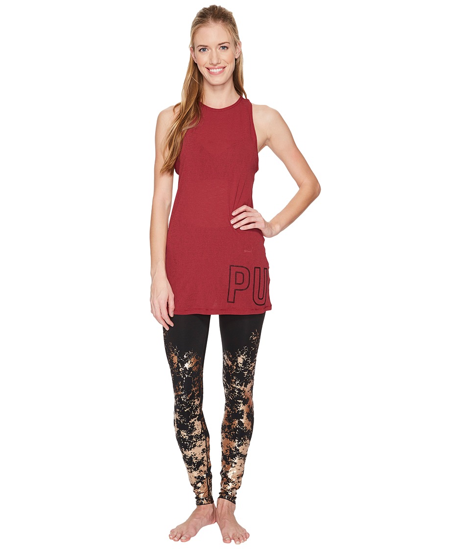 PUMA Layer Mesh Tank Top (Cordovan) Women