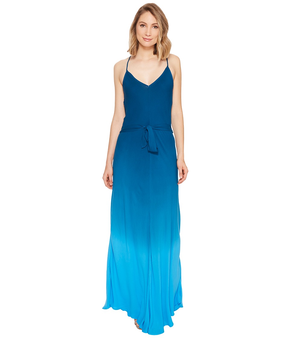 Young Fabulous & Broke Carla Maxi Pool Blue-Ombre Dress Young Fabulous & Broke Carla Maxi Pool Blue-Ombre Dress