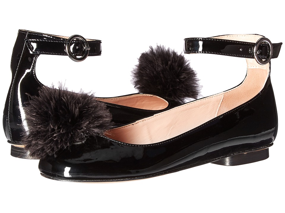 Boutique Moschino Pom Pom Flat (Black) Women