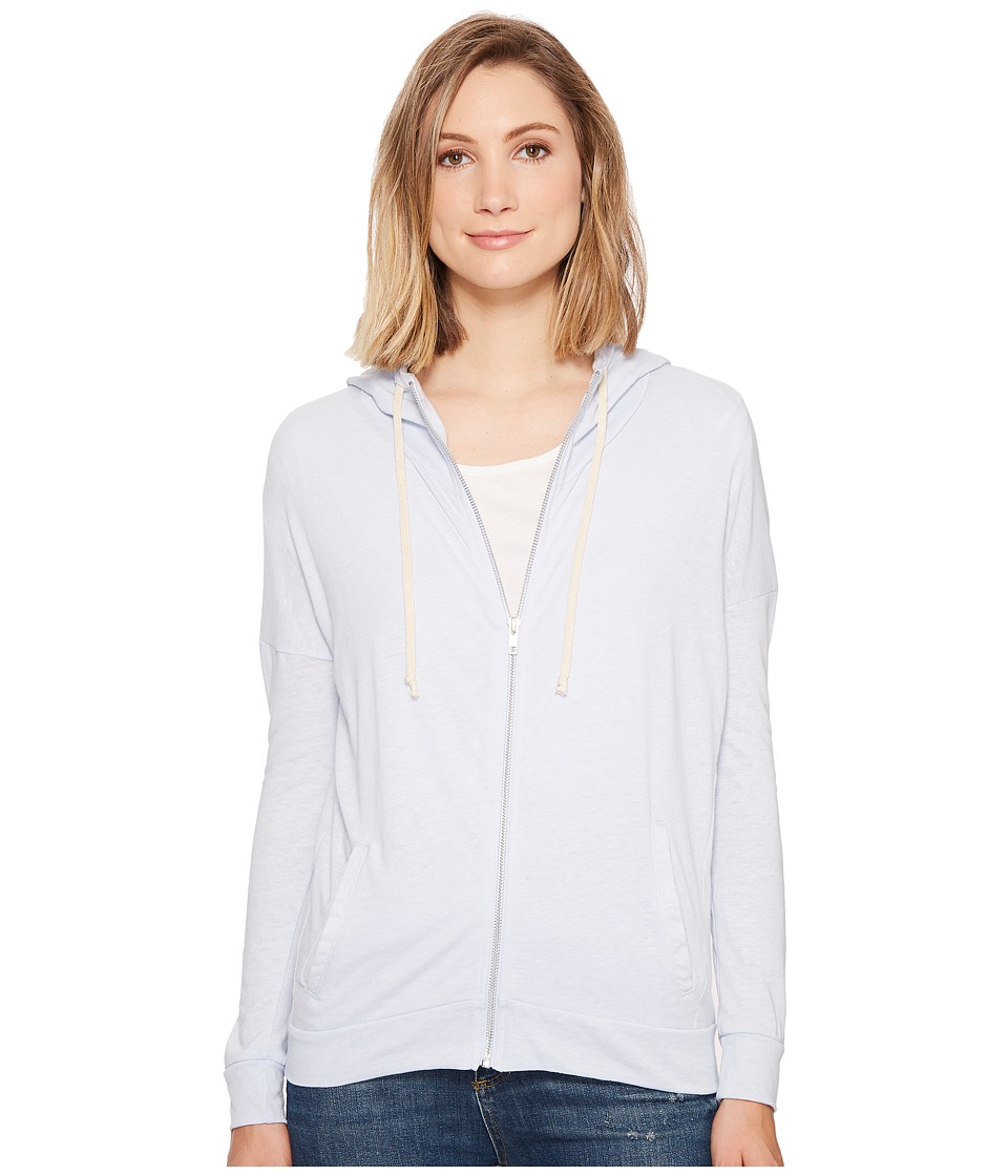 Alternative Eco Jersey Cool Down Zip Hoodie (Eco Glacier Blue) Women