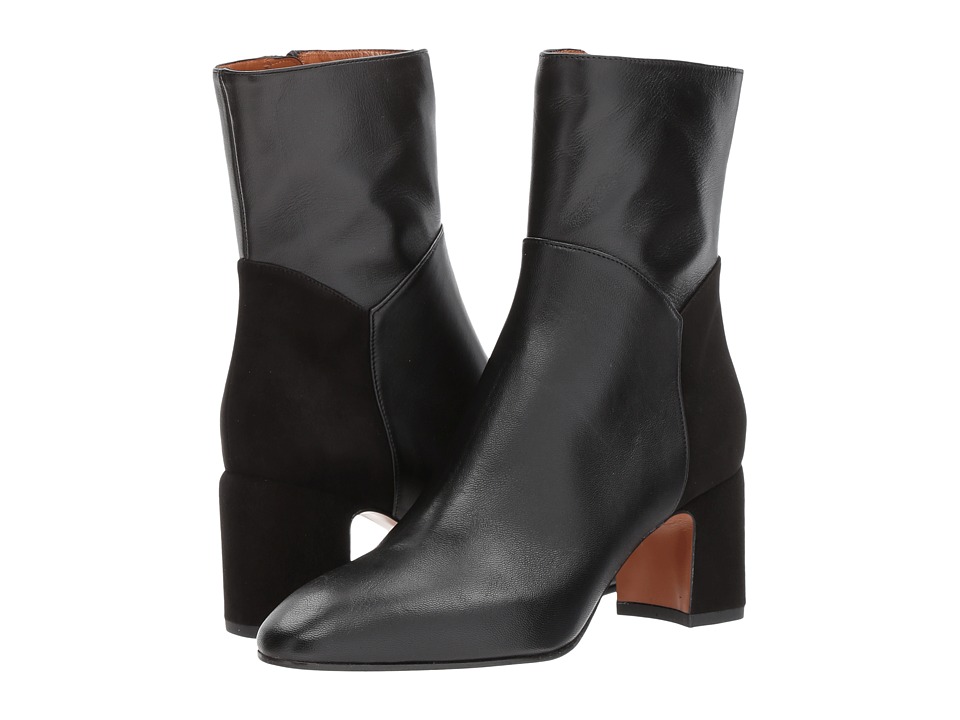 Aquatalia Elodie (Black Soft Calf/Dress Suede) Women