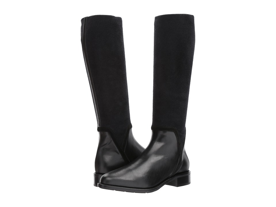 Aquatalia Nicolette (Black Calf/Elastic) Women
