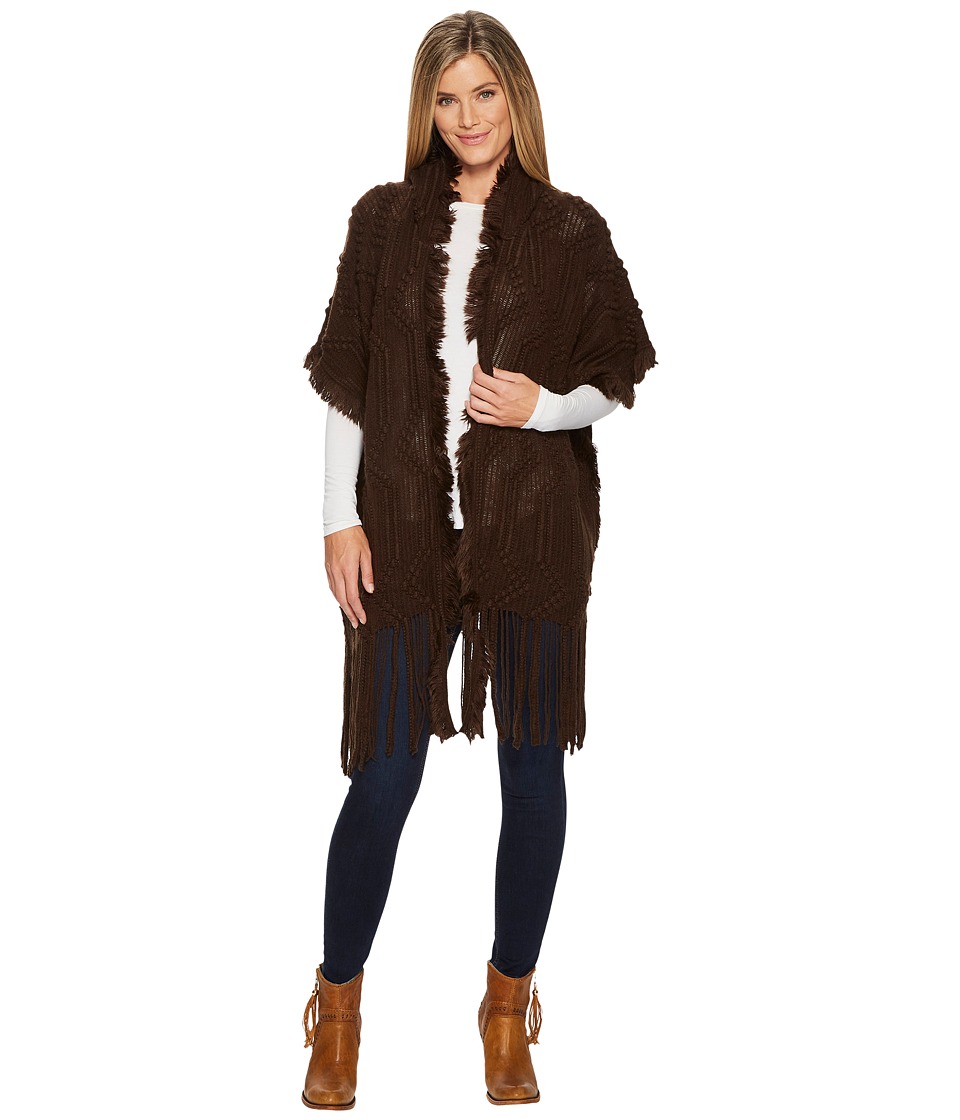 Wrangler Sweater Knit Cardigan (Brown) Women