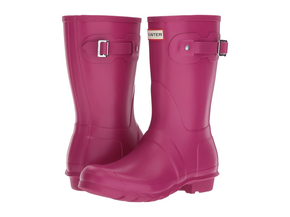 Hunter Original Short Rain Boots (Dark Ion Pink) Women