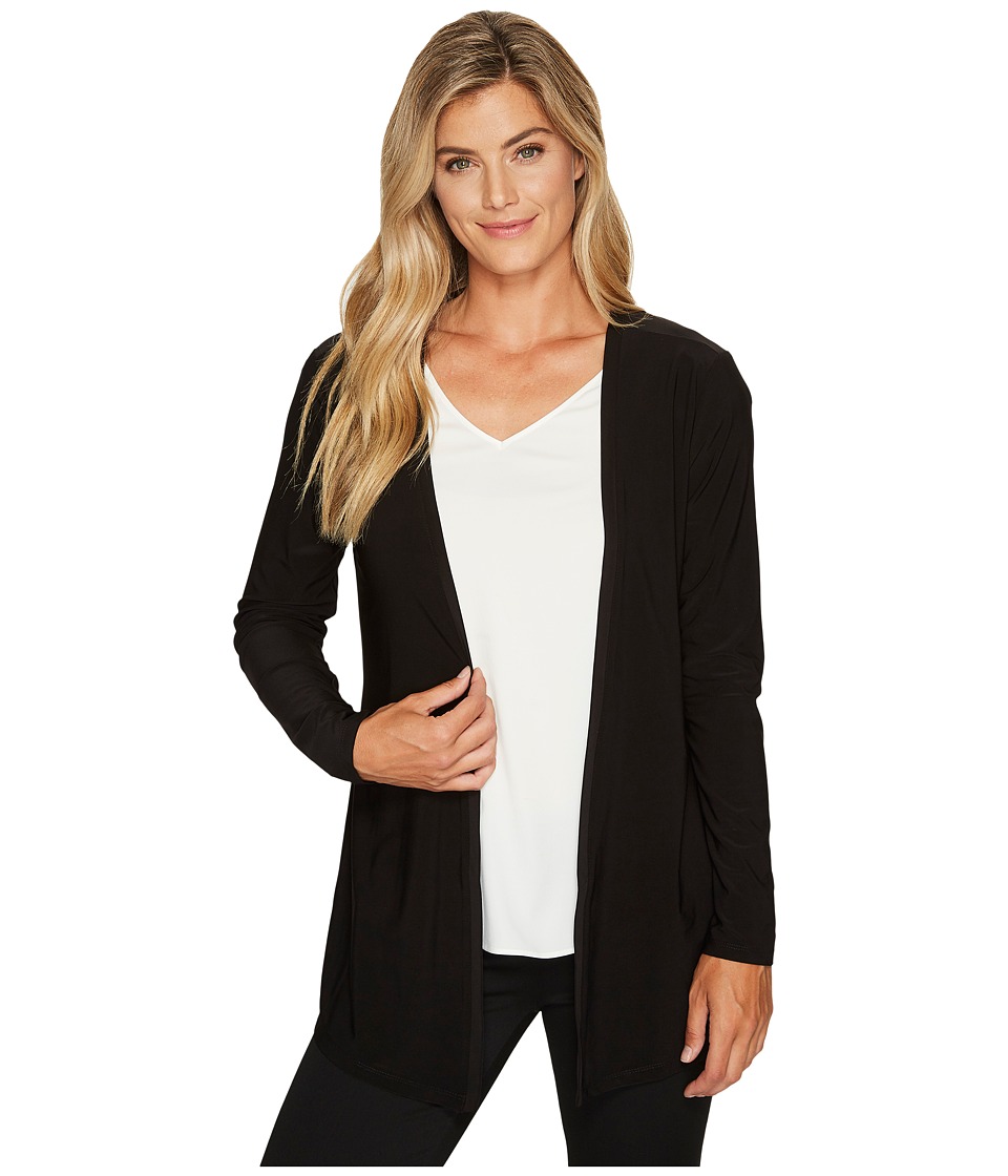 Tribal Travel Pack and Go Back Detail Cardigan (Black) Women