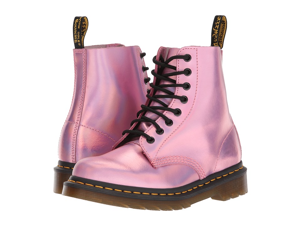 Dr. Martens Pascal RS 8-Eye Boot (Mallow Pink Reflective Metallic Leather) Women