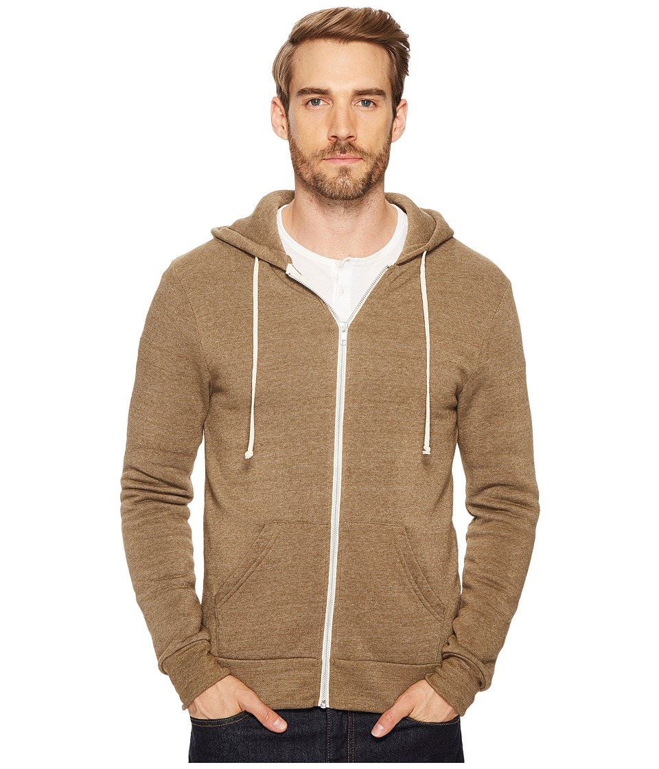 Alternative Rocky Zip Hoodie (Eco True Dark Olive) Men