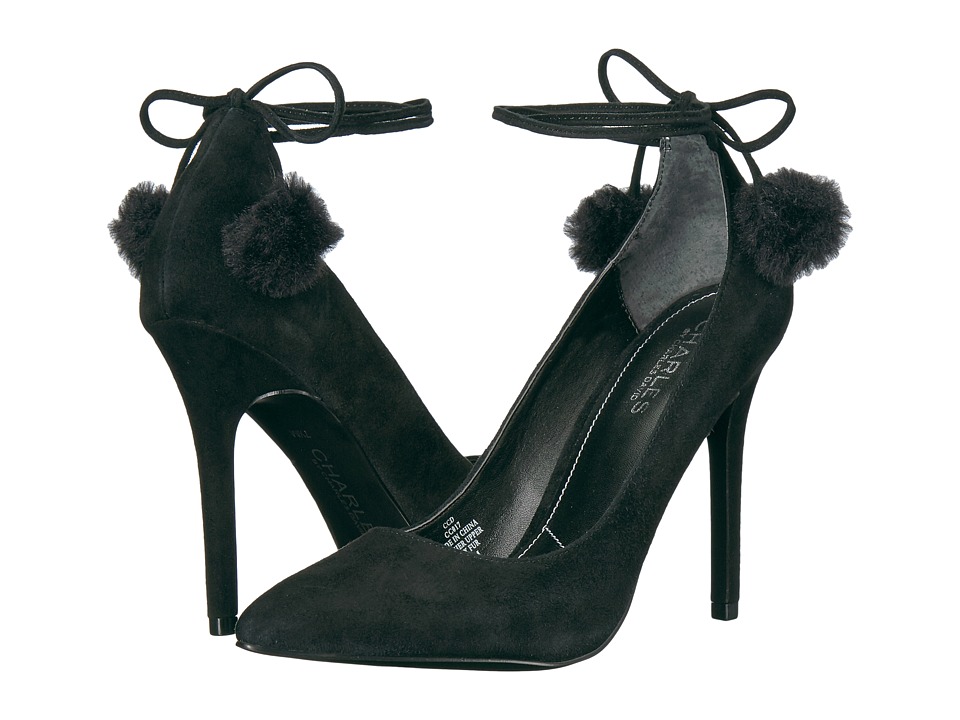 Charles by Charles David Petunia (Black Suede/Faux Fur) High Heels