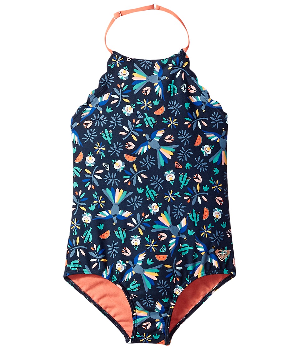 Roxy Kids Birdy Corolle One-Piece (Toddler/Little Kids) (Dress Blue Bird in the Sky) Girl